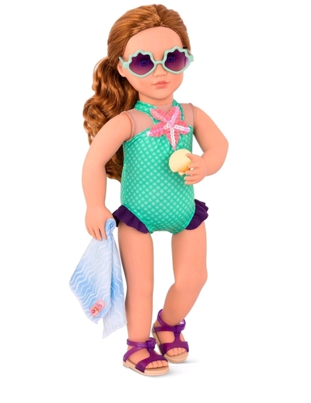 Oue Generation Marvelous Mermaid Swimsuit Outfit for 18 Inch Doll - Picture 2 of 3